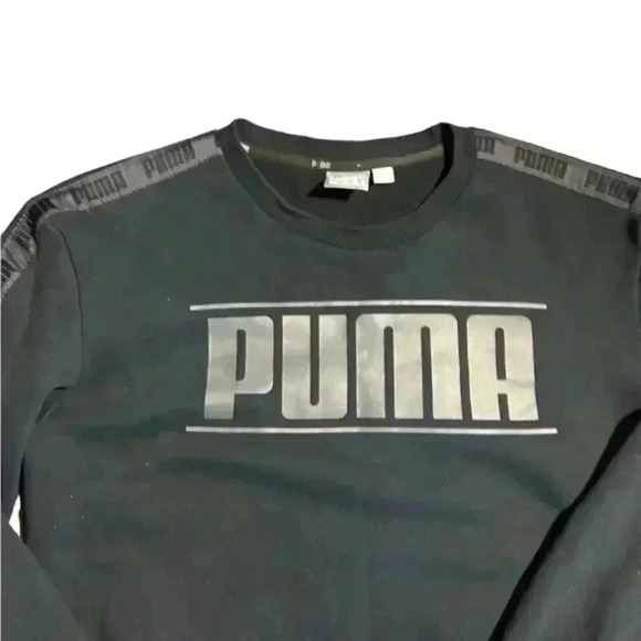 Men’s Black Puma Crew‎ Neck Sweatshirt - Picture 2 of 3